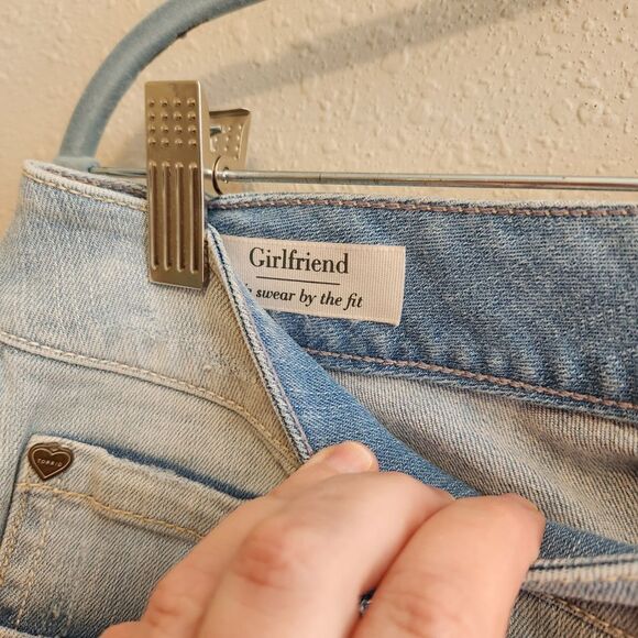 Torrid Distressed Boyfriend Jeans Light Wash Ripped Denim Size 12 Regular - Picture 7 of 12